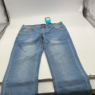 7 GROOVE MEN'S JEANS STRAIGHT DENIM - SIZE: MEN 30X30 - LIGHT BLUE - Brand New