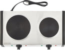 Cuisinart Cast-Iron Double Burner CB-60P1 - Silver - Like New