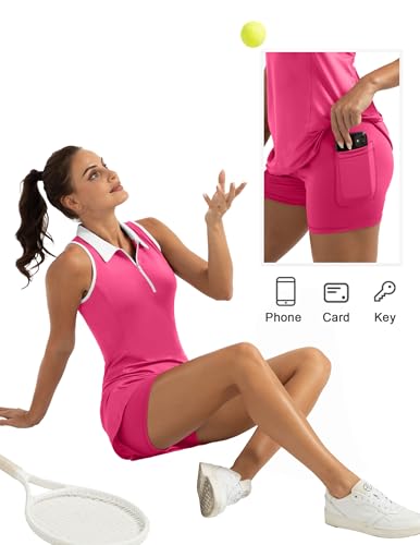 FKEEP WOMEN'S GOLF TENNIS DRESS SPORT ACTIVEWEAR ZIPPER - SIZE: WOMEN S - NEON - Brand New
