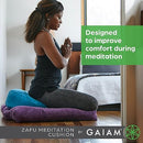 GAIAM ZAFU MEDITATION CUSHION - BLACK - Like New