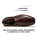 La Milano Men's Oxfords Classic Modern Round Captoe Shoes, W-1-brown, 13 X-Wide - Like New
