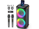 JYX Party Speaker, Portable Karaoke Machine, Dual Sub, Wireless Outdoor Speakers