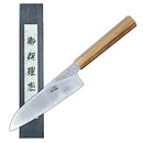 TAIE Kitchen knife, 7" Japanese Santoku knife Stainess Steel, Ash wood - Brown - Like New