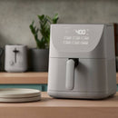 CRUXGG 6QT AIR FRYER: 1500W ELECTRIC FRYER DISHWASHER-SAFE PARTS - GRAY - Like New