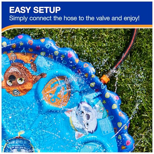 SWIMWAYS 6068642 PAW PATROL SPLASH MAT KIDS SPLASH PAD & OUTDOOR TOYS - Like New