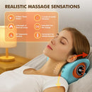 HARRFLOW NECK MASSAGER PORTABLE NECK TRACTION DEVICE,CERVICAL HEATING TURQUOISE - Like New