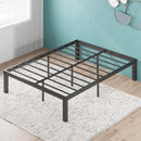 ZINUS LUIS 16 INCH METAL PLATFORM BED FRAME MATTRESS FOUNDATION QUEEN BLACK - Like New