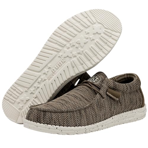 HEY DUDE MEN'S WALLY SOX - SIZE: MEN 8 - BROWN - Brand New