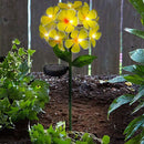 TOUCH OF ECO - Solar LED Metal Flower Stake Light TOE301 - YELLOW Like New