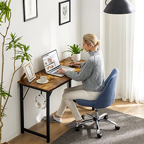 SWEETCRISPY SMALL COMPUTER DESK 31 INCH SMALL OFFICE DESK - RUSTIC - Like New