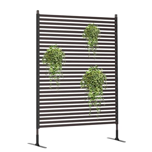 YOTOWORTH PATIO PRIVACY FENCE SCREEN, 71" H×35.4" W - BROWN - Like New