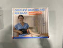 GENERIC CORDLESS HEATING PAD FOR BACK, BATTERY OPERATES - BLACK - Like New