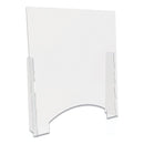 DEFLECTO COUNTER TOP BARRIER WITH PASS THRU 31.75" X 6" X 36" CLEAR PBCTPC3136P - Brand New