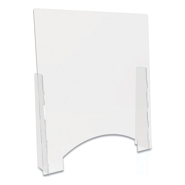DEFLECTO COUNTER TOP BARRIER WITH PASS THRU 31.75" X 6" X 36" CLEAR PBCTPC3136P - Brand New
