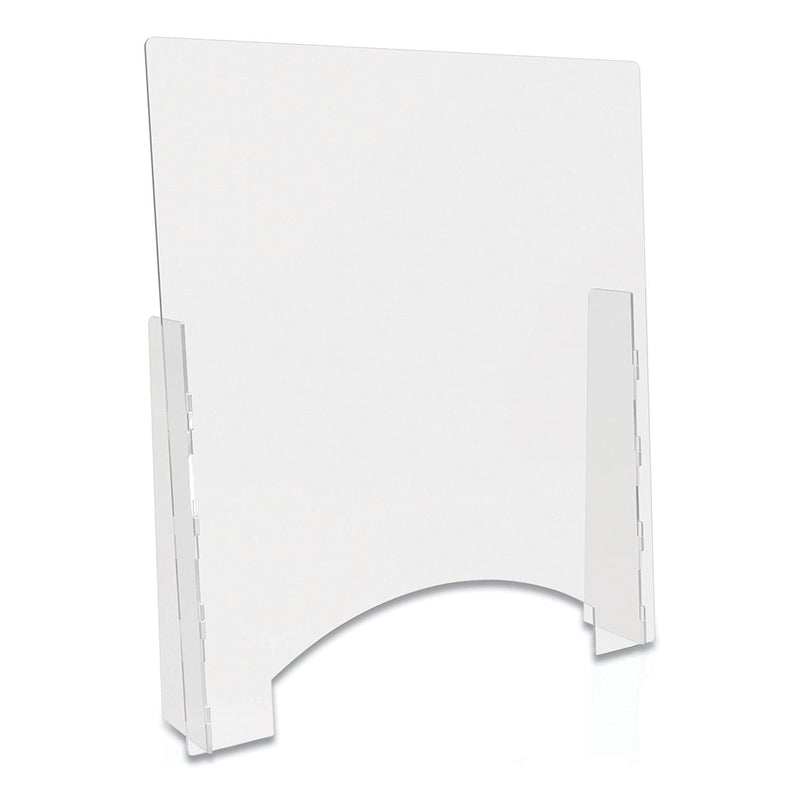 DEFLECTO COUNTER TOP BARRIER WITH PASS THRU 31.75" X 6" X 36" CLEAR PBCTPC3136P - Brand New