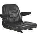 GENERIC BLACK TALON UNIVERSAL FOLDING BUCKET SEAT WITH ARMRESTS - BLACK - Like New