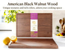Dofira Large American Black Walnut Wood Cutting Board 18x12" [Gift Box] - Brand New