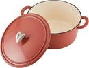 AYESHA CURRY KITCHENWARE ENAMELED CAST DUTCH OVEN 6 QUART - REDWOOD RED - Like New