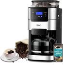 GEVI 10-CUP COFFEE MAKER GRINDER GRIND BREW MACHINE BURR GRINDER COMBO - BLACK - Like New