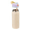 OWALA 32OZ FREESIP STAINLESS STEEL WATER BOTTLE - SANDY SHORES W/ YELLOW LID - Like New