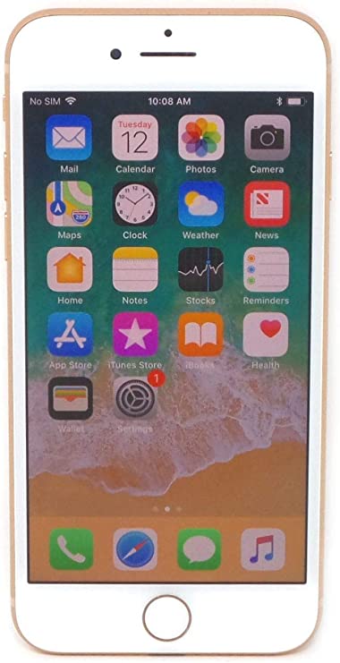 For Parts: APPLE IPHONE 8 256GB UNLOCKED MQ7T2LL/A -GOLD -CRACKED SCREEN, BATTERY DEFECTIVE