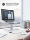 Lamicall Swivel Laptop Stand 360-Rotating Ergonomic Aluminum L-MX-S - Silver - Like New