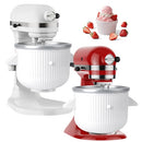 KASSUNKOCH ICE CREAM ATTACHMENT KITCHENAID STAND MIXER, 2-Quart KEM04 - WHITE - Like New