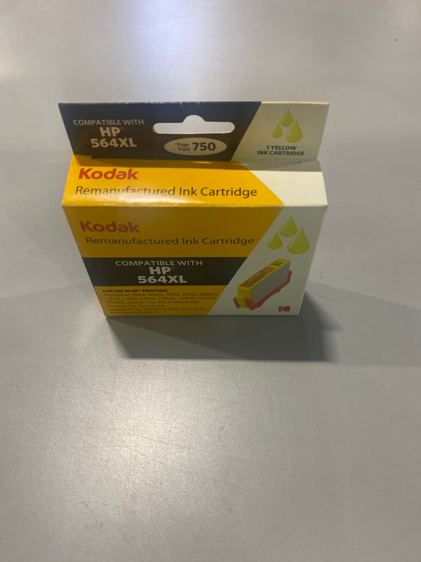 KODAK REMANUFACTURED INK CARTRIDGE HP 564 XL YELLOW COMPATIBLE - YELLOW - Brand New