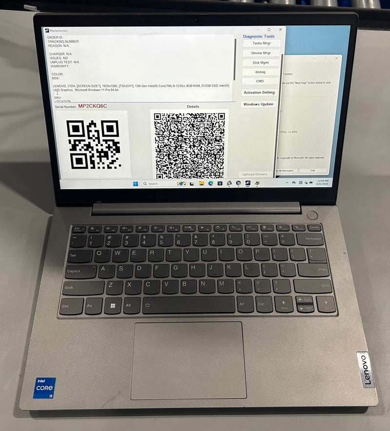 LENOVO 21DH0012US 14" FHD NON-TOUCH I5-1235U 8 512GB SSD - Scratch & Dent