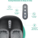 Medcursor Shiatsu Foot Massager Heat Deep Kneading Rolling Air Pressure - BLACK - Like New