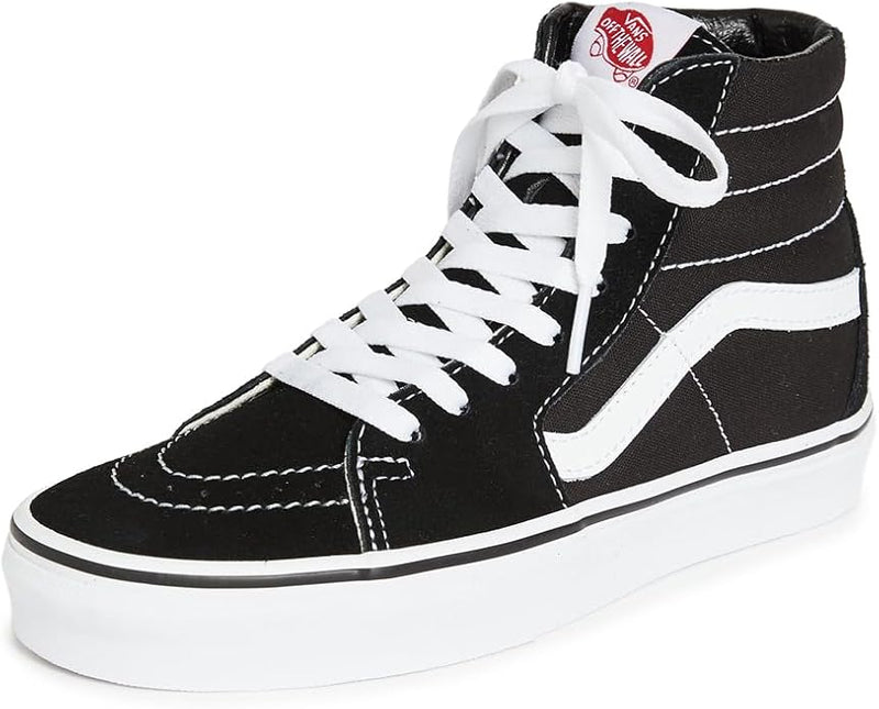 VANS UA SK8 HIGH TOP SNEAKERS - SIZE: WOMEN 7.5 - BLACK/BLACK/WHITE - Brand New