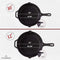 Cuisinel Cast Iron Skillets Set Pre-Seasoned 2-Piece Pan 10" 12" 2 PACK - Black - Like New
