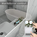 Newcoco 24x32 Inch LED Bathroom Mirror Lighted Wall Mounted B093T3Y77J - Black - Like New