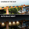 BKBB PPBB 4PCS SOLAR STEP LIGHTS WATERPROOF LED SOLAR LIGHTS RDL-4P - BLACK - Like New