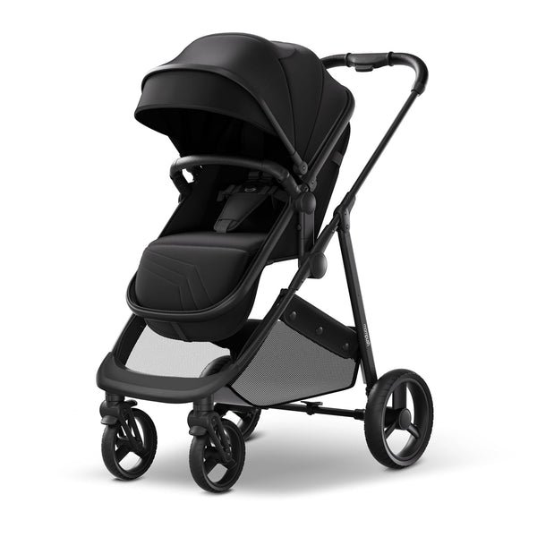 Mompush Wiz 2-in-1 Convertible Baby Stroller Bassinet Mode Foldable T629 - Black - Like New