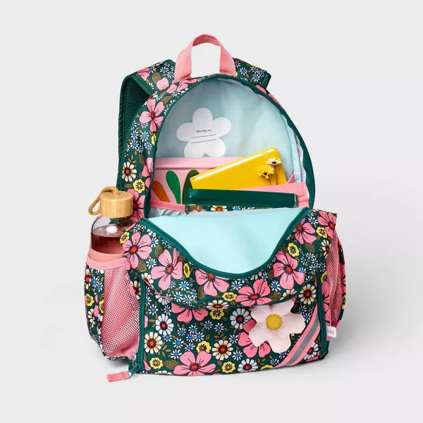 CAT & JACK KIDS' 17" CLASSIC BACKPACK - CAT & JACK™ - DAISIES - Brand New