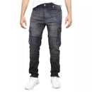 BLUE ICE MEN'S STRETCH CARGO POCKET JEANS - SIZE: MEN 34X32 - BLACK - Brand New