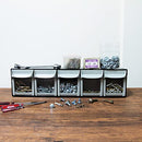 SHUTER Plastic Parts Organizer Storage Container System Black FO-605-BK - Brand New