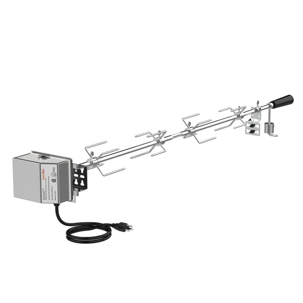 ONLYFIRE UNIVERSAL GRILL REPLACEMENT ROTISSERIE KIT 45'' & 53''x 1/2'' HEXAGON - Like New