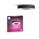 PHILIPS HUE INFUSE MEDIUM CEILING LAMP, BLACK - WHITE AND COLOR AMBIANCE BLACK - Like New