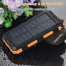 Solar Charger26303mAh Portable Solar Power Bank 2V 4A Dual USB, S1008D - ORANGE - Like New