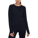 WOMEN'S UNDER ARMOUR BASE 4.0 LONG SLEEVE BASE LAYER WOMEN M BLACK - Brand New