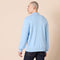 AMAZON ESSENTIALS MEN'S RELAXED-FIT KNIT POLO SWEATER MEN M POWDER BLUE - Brand New