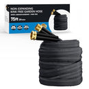 HAETEIR 75FT NON-EXPANDING GARDEN HOSE LIGHTWEIGHT FLEXIBLE ULTRA-LIGHT WATER - Like New