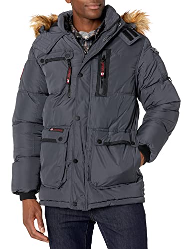 0MCW367EC Canada Weather Gear Men's Snorkel Parka Charcoal Size M - Brand New