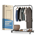 Lifemaster Alloy Steel Clothes Rack Pack of 1 VERSATILE LNCOATRA - BLACK - Like New