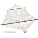 Sunnydaze Cotton Rope Hammock Outside - 450-Pound Capacity with Spreader Bars - Like New
