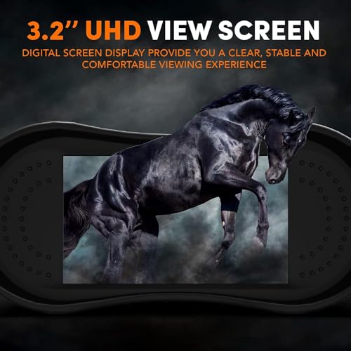 GTHUNDER NIGHT VISION GOGGLES, GTHUNDER 4K UHD VIDEO, 52MP PHOTOS, - BLACK - Like New
