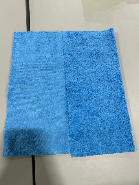 GENERIC BLUE 16" BY 12" WASH CLOTH - BLUE - Like New