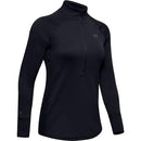 UNDER ARMOUR WOMEN'S BASE 4.0 1/2 ZIP - SIZE: WOMEN M - BLACK - Brand New